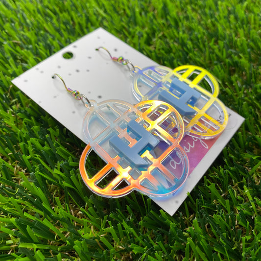 KPOP Iridescent Hunters Rainbow Hook Earrings!