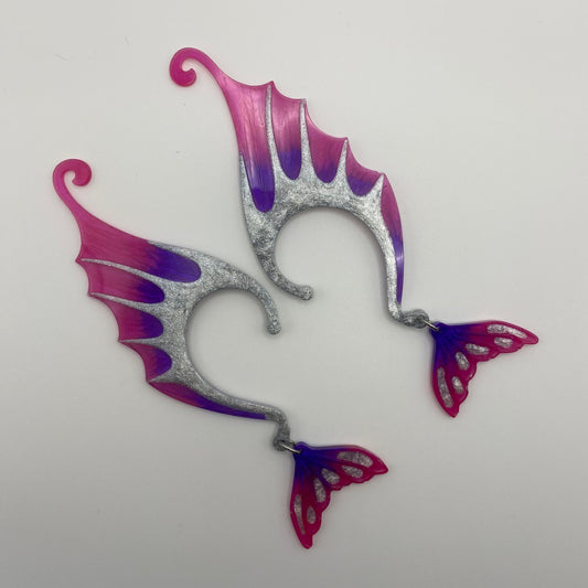 Ear Wings - Whimsical Creations Resin Fantasy Ear Cuffs - Ariel