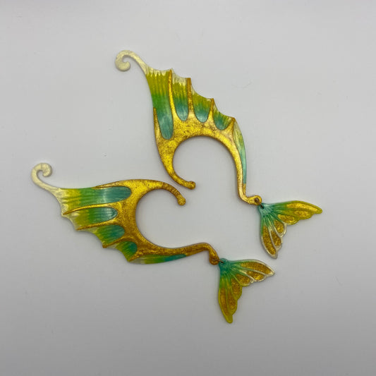 Ear Wings - Whimsical Creations Resin Fantasy Ear Cuffs - Luella