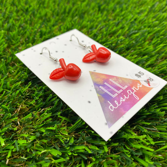 Apple Brick Hook Earrings - Super Lightweight!