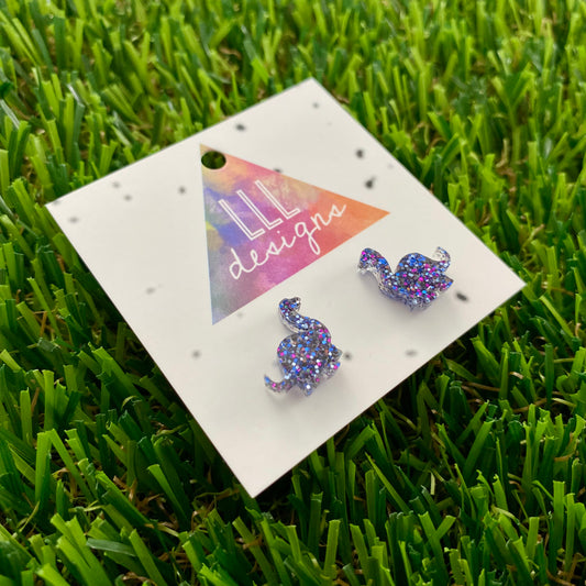 Bobby Brontosaurus Stud Earrings. Dino Earrings. Dinosaur Earrings. Life's too short to wear boring Jewellery. Quirky Earrings. Fun Earrings