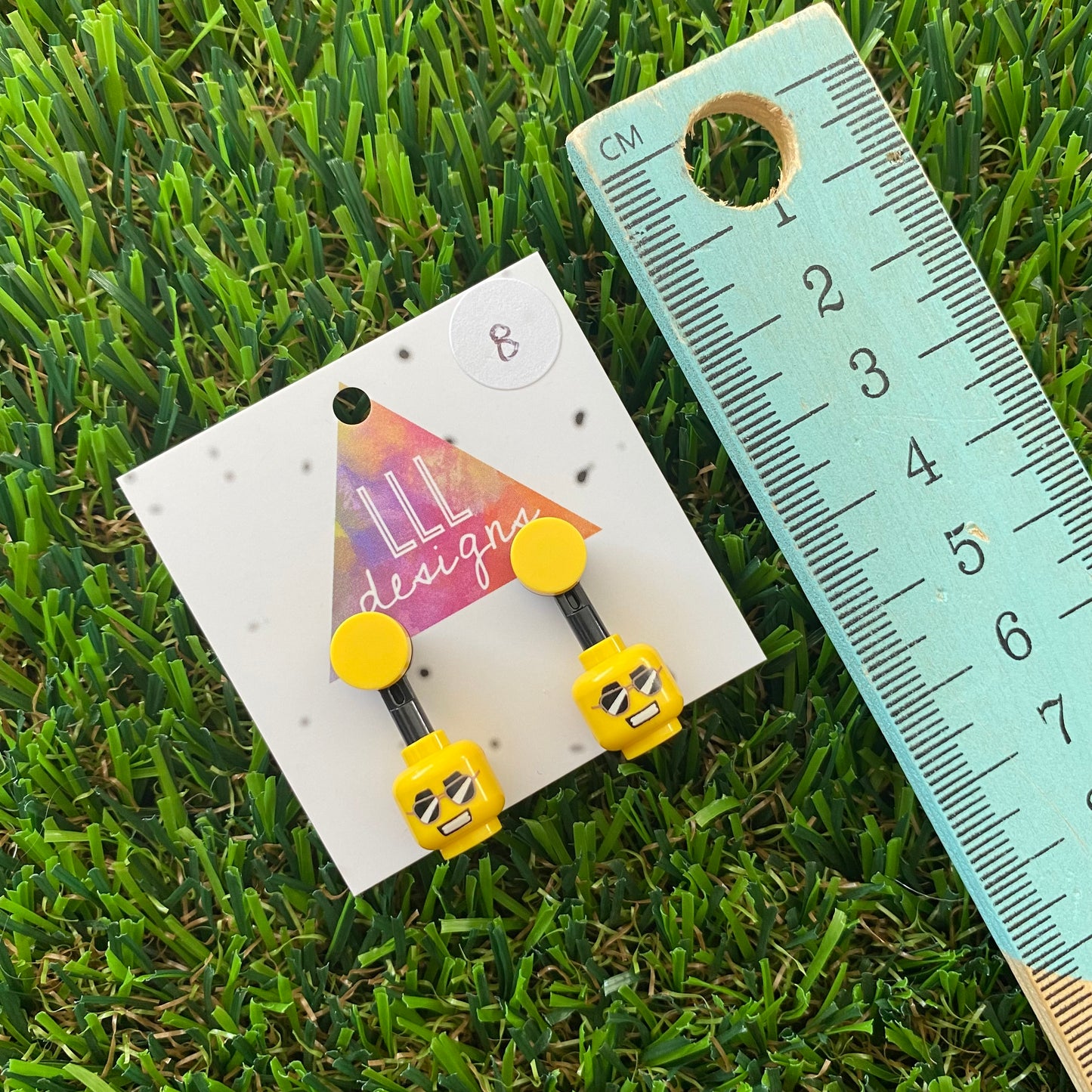 Brick Head Earrings - #8 Cool Calm Carlos
