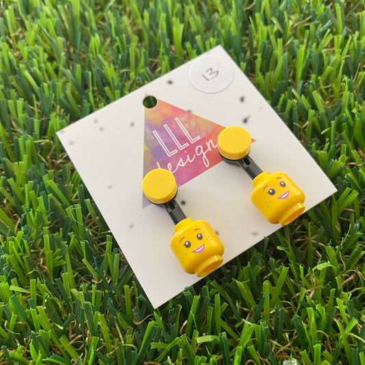 Brick Head Earrings - #13 Whimsical Wendy