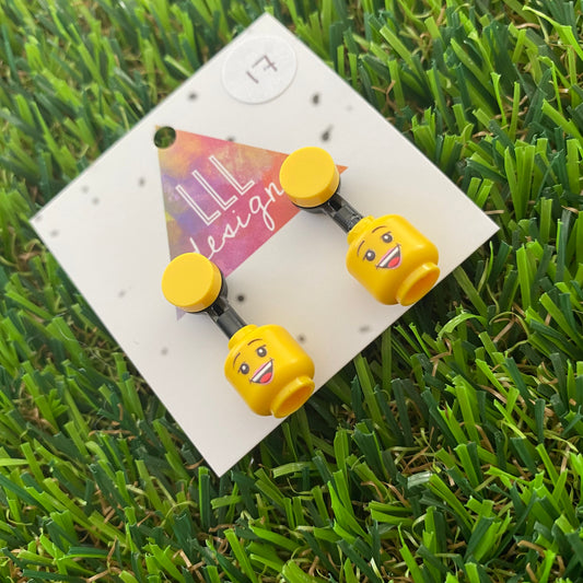 Brick Head Earrings - #17 Happy Harriet