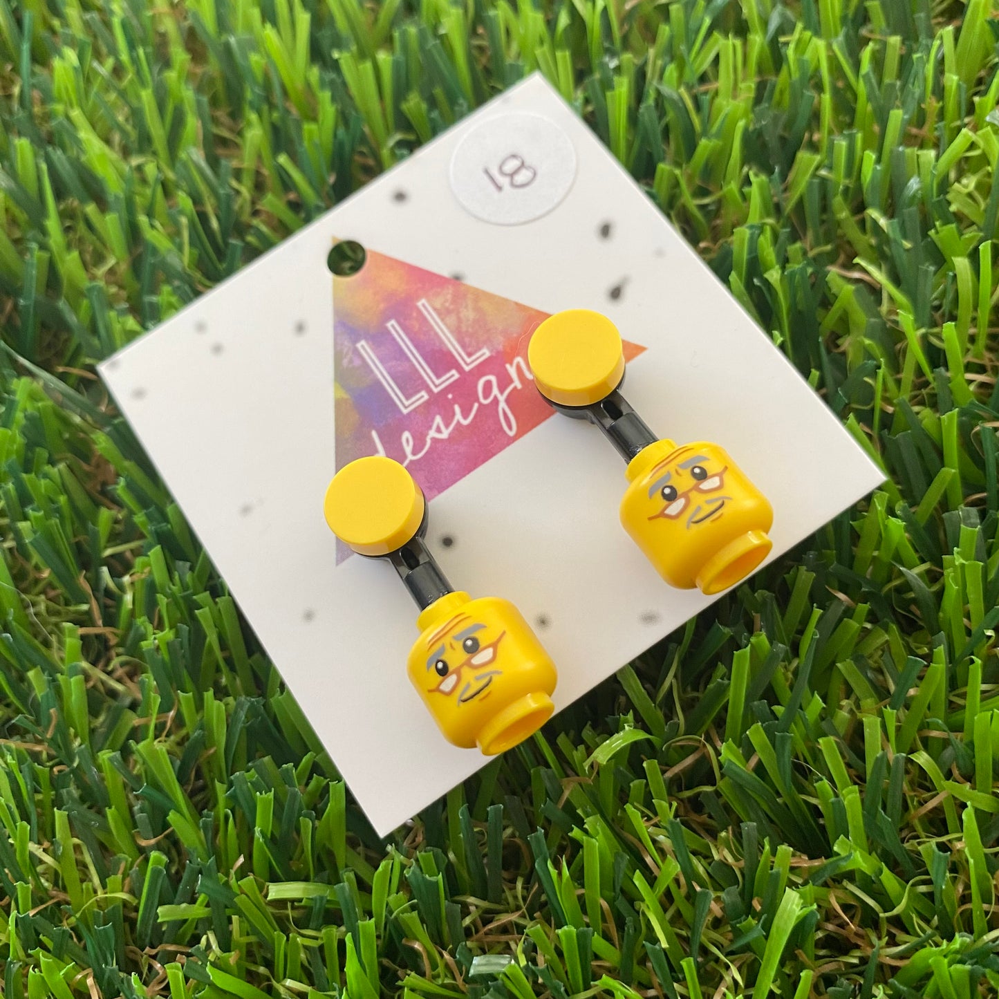 Brick Head Earrings - #18 Wise Winston