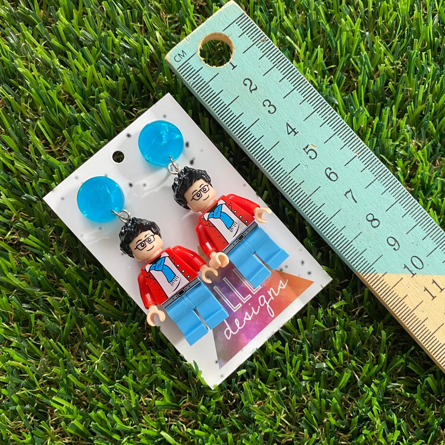 Brick People Earrings - #11 Leonard Dangle Earrings