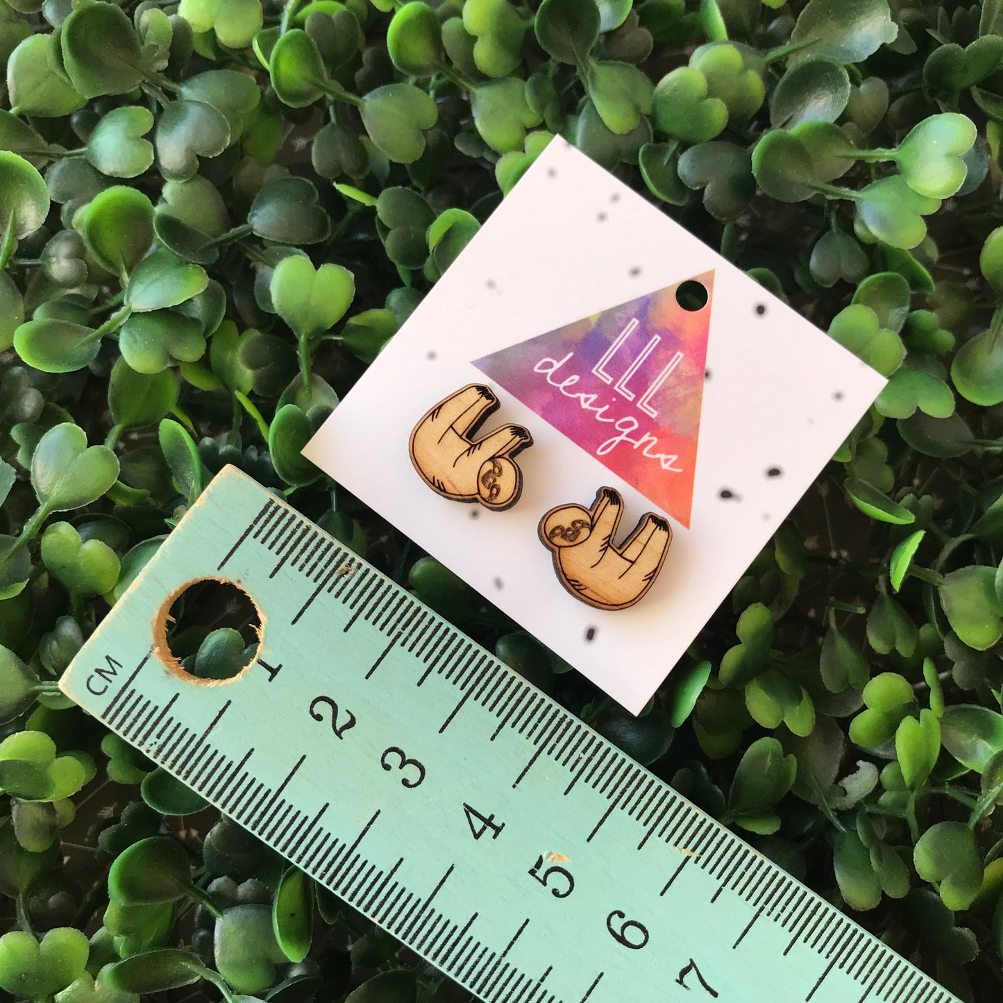 Super Cute Timber Sloth Stud Earrings. So freaking CUTE!