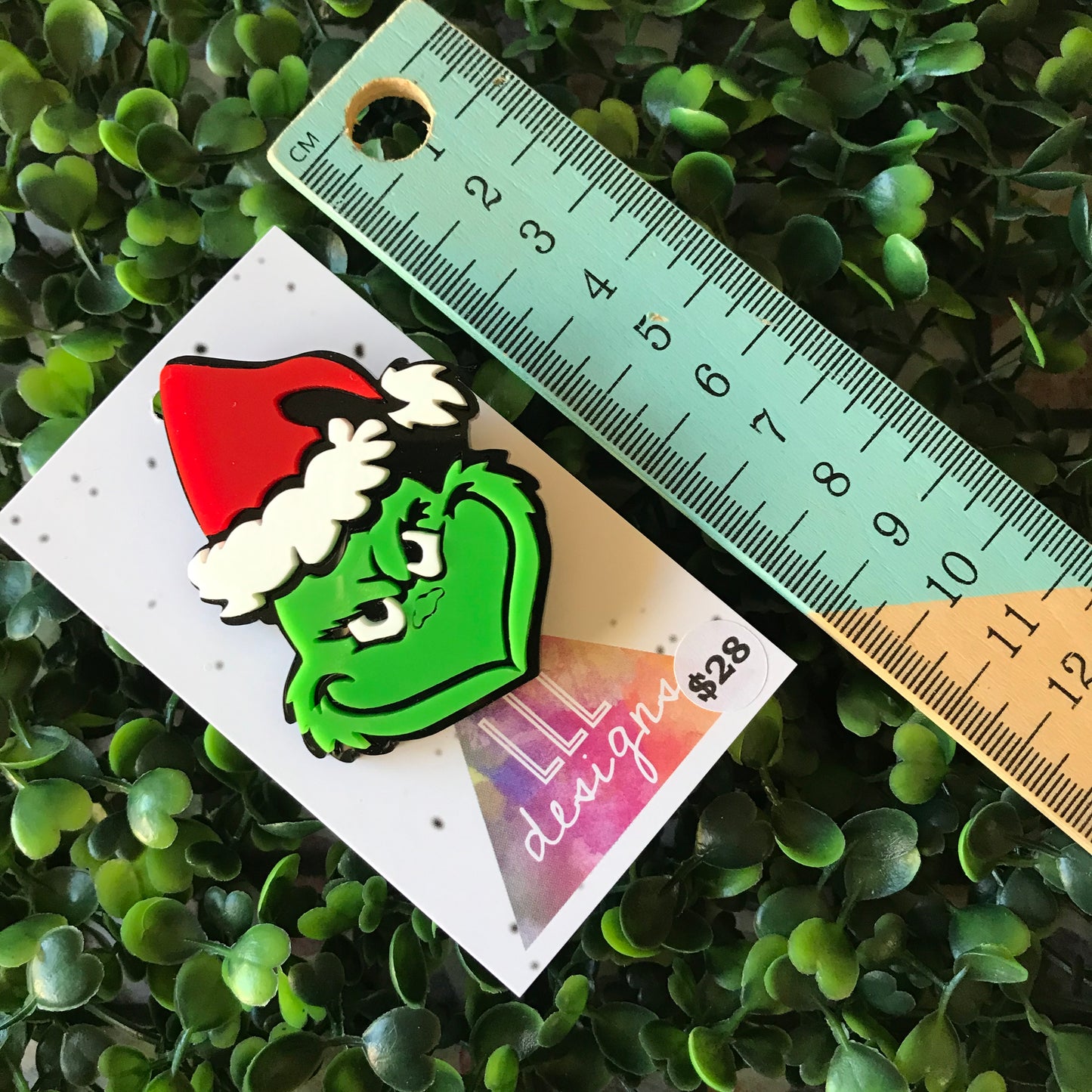 Grinch Christmas Brooch - Perfect for those who aren't into Christmas...LOL!