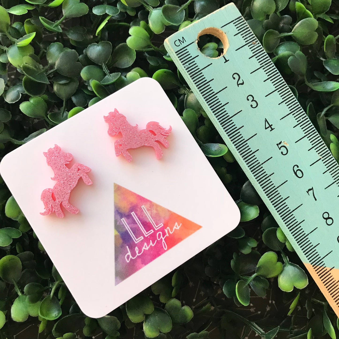 My Little Pony Glitter Stud Earrings - Statement Studs!