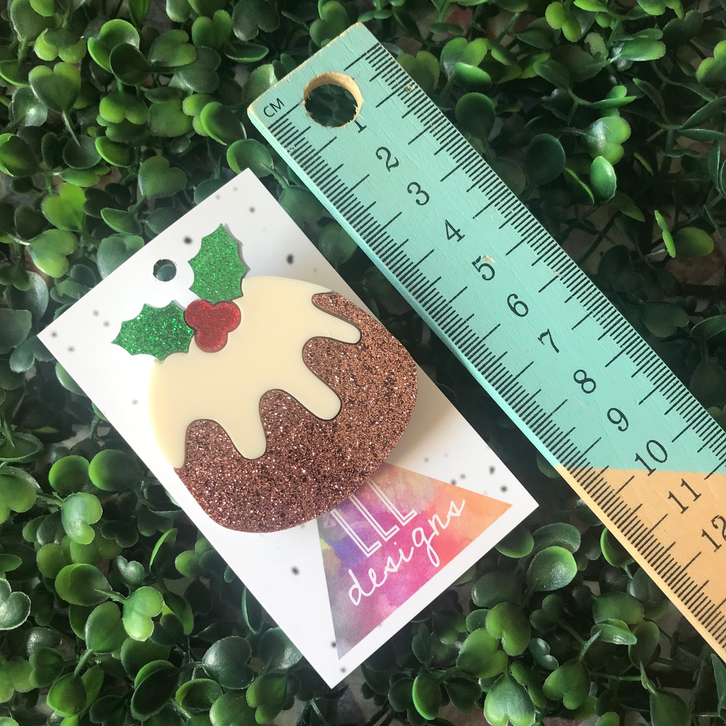 Christmas Pudding Statement Brooch!