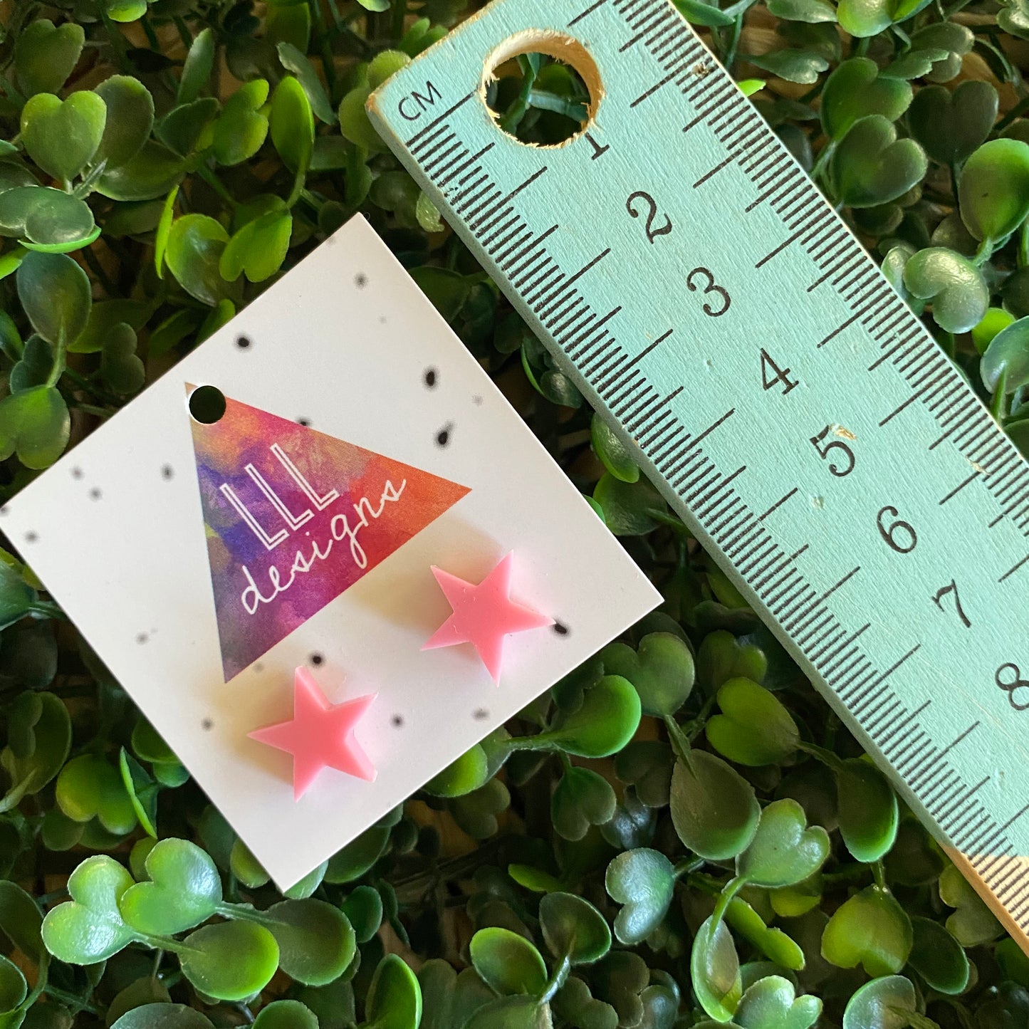 Light Pink Star Stud Earrings. Super Cute Little Star Studs to add some Magic into your day!