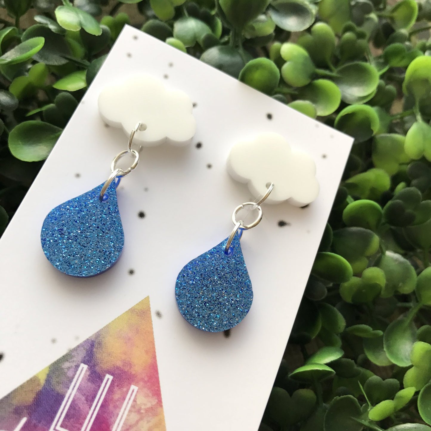 Rainy Days Dangle Earrings. Cloudy Days Dangle Earrings. Cloud Earrings. Fun Earrings. Life's too short to wear boring Jewellery!