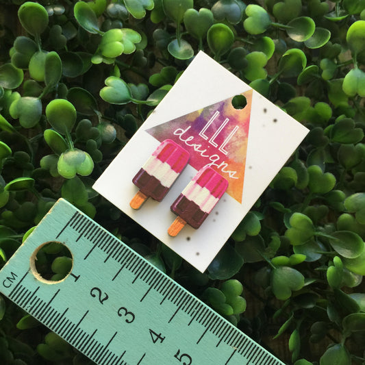 Perfect Popsicle Stud Earrings. Life's too short too wear boring Jewellery. Quirky and fun earrings. Australian Business. Indie Designer