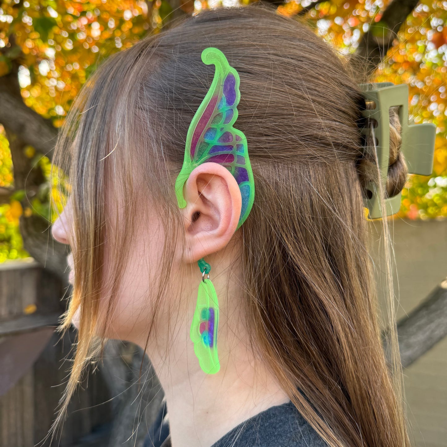 Ear Wings - Whimsical Creations Resin Fantasy Ear Cuffs - Anuli