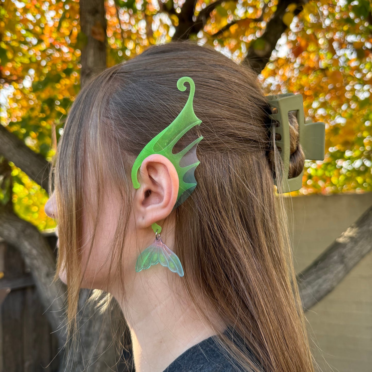 Ear Wings - Whimsical Creations Resin Fantasy Ear Cuffs - Mirielle
