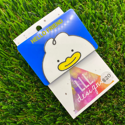 KPOP Hello Friend Brooch - Badge - Featuring Plastic and Metal Brooch Back!