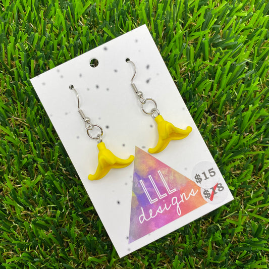 Banana Brick Style Hook Earrings - Super Lightweight!