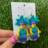 Cabaret Singer Brick Character - Featuring Surgical Stainless Steel Silver Hoops!