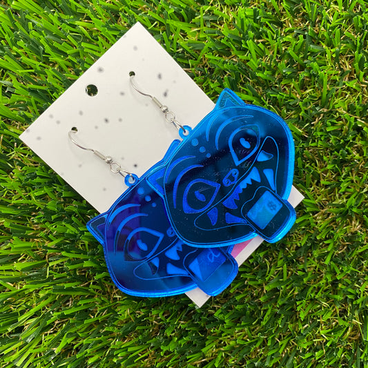 Large KPOP Tiger Acrylic Earrings - Featuring Hook Tops!