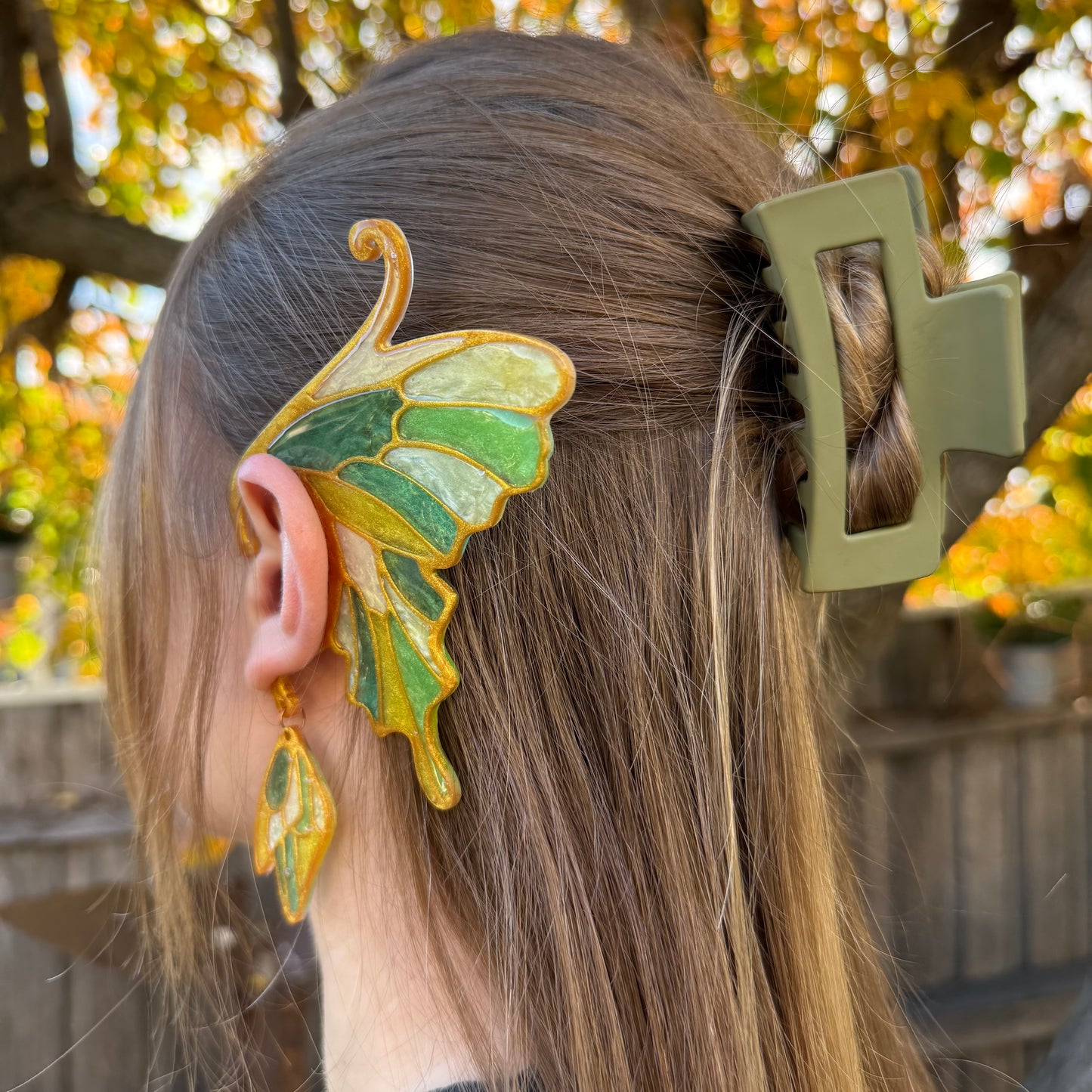 Ear Wings - Whimsical Creations Resin Fantasy Ear Cuffs - Ophelia