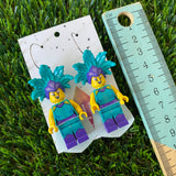 Cabaret Singer Brick Character - Featuring Surgical Stainless Steel Silver Hoops!