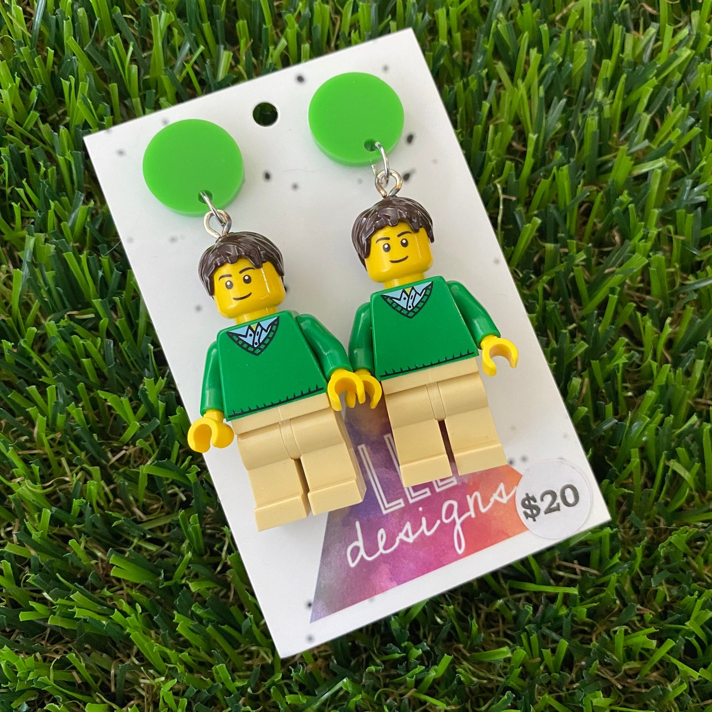 Green Sweater Gregory Brick Character - Featuring Green Tops!