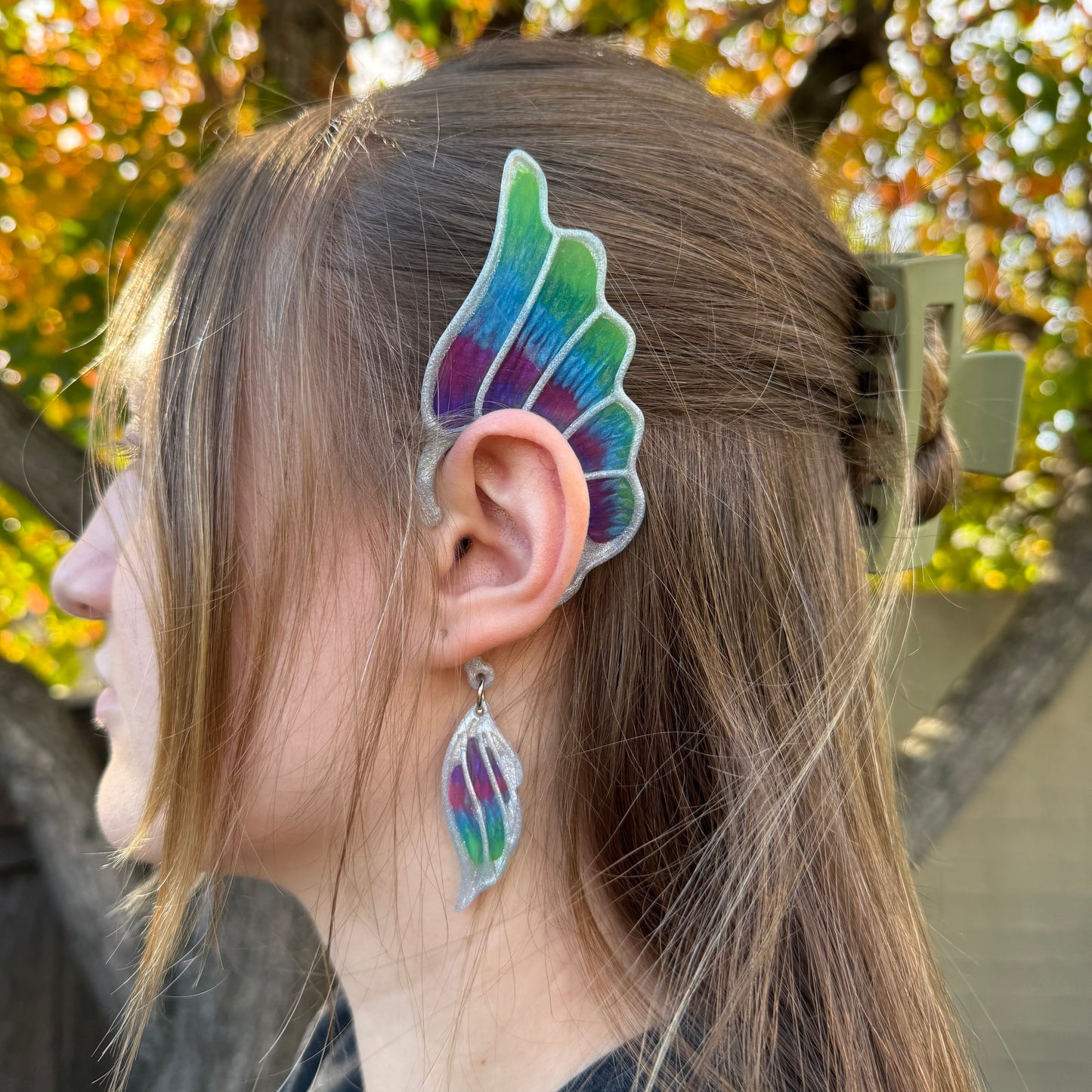 Ear Wings - Whimsical Creations Resin Fantasy Ear Cuffs - Irie