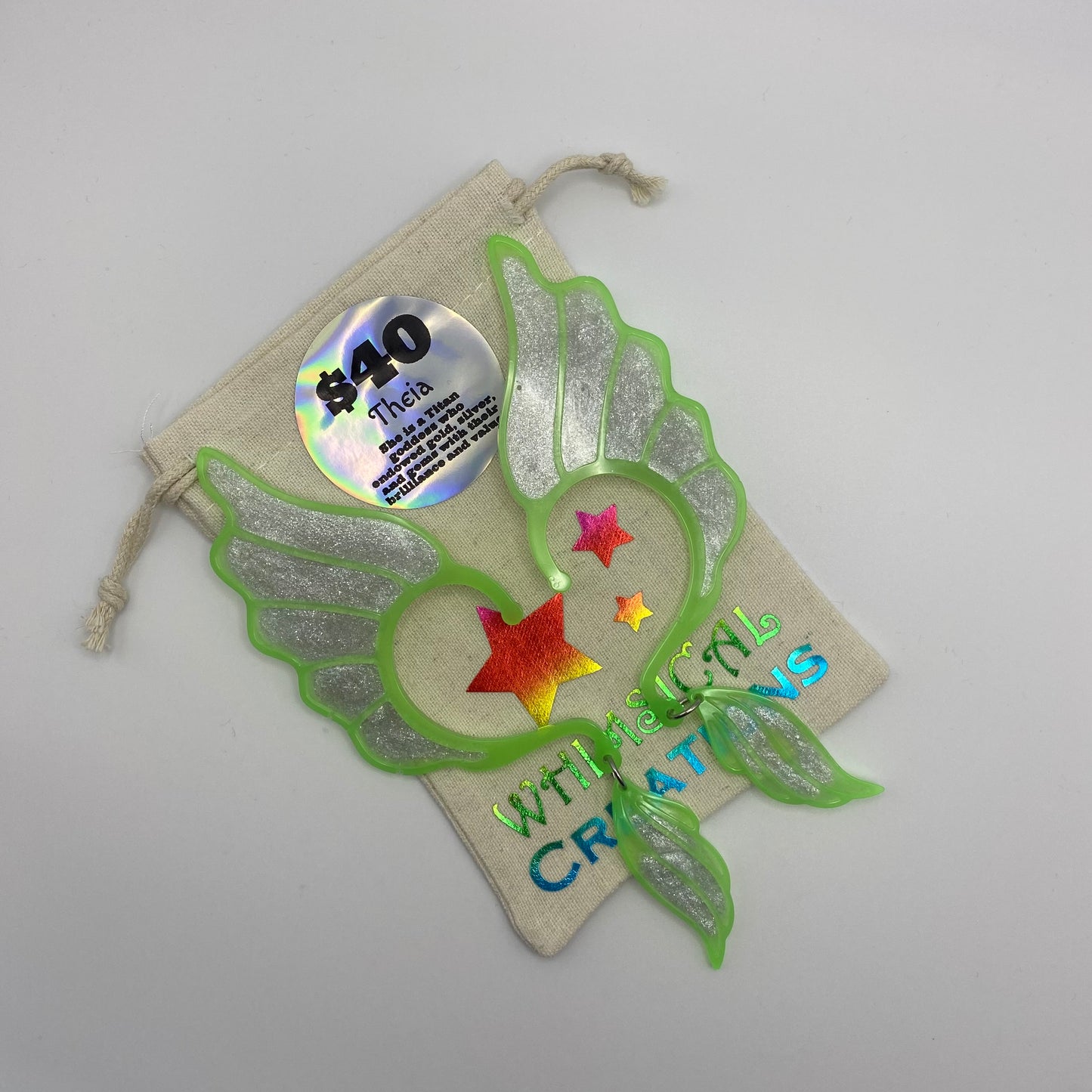 Ear Wings - Whimsical Creations Resin Fantasy Ear Cuffs - Theia