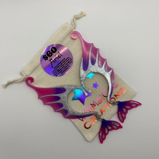 Ear Wings - Whimsical Creations Resin Fantasy Ear Cuffs - Ariel