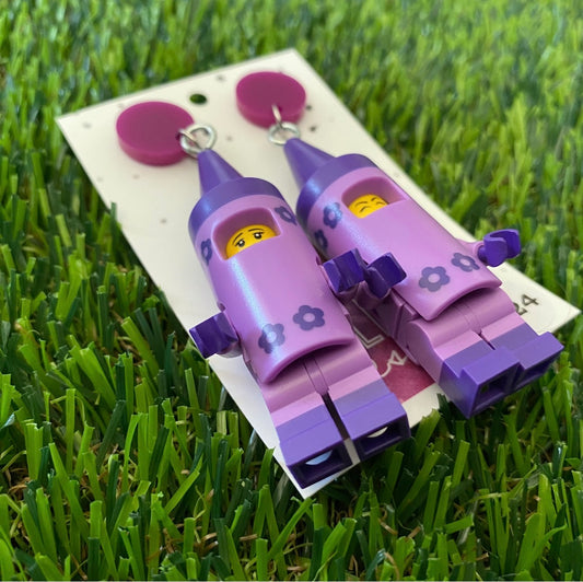 Purple Crayon Costume Brick Character - Featuring Purple Acrylic Tops!