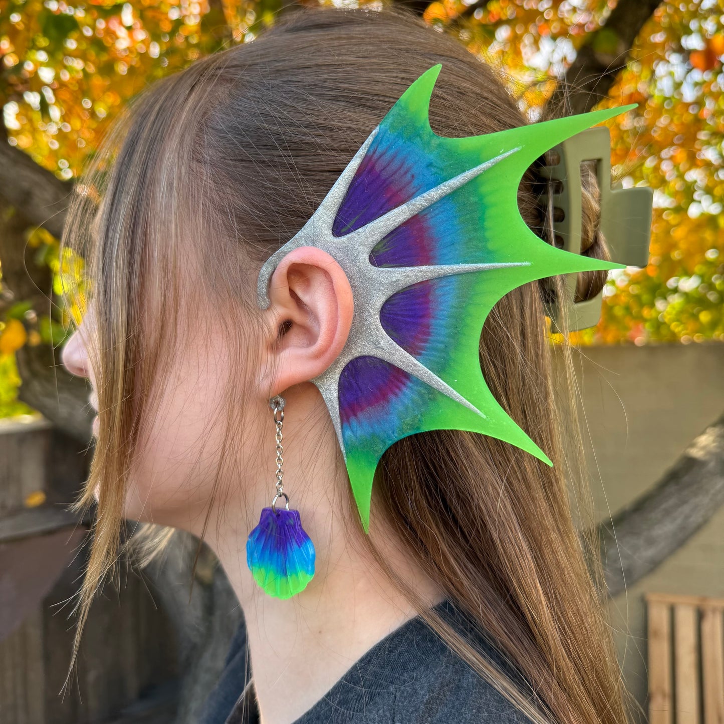 Ear Wings - Whimsical Creations Resin Fantasy Ear Cuffs - Inara