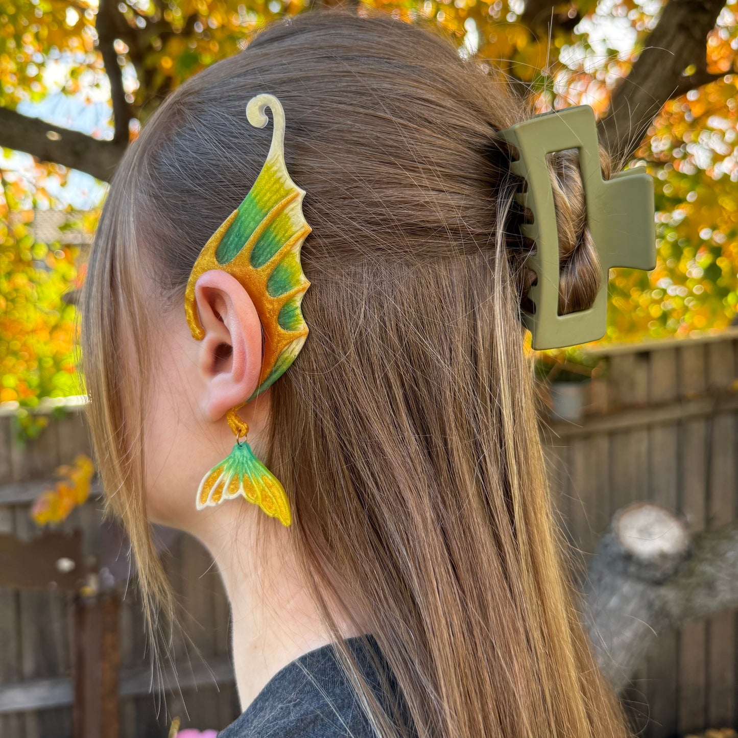 Ear Wings - Whimsical Creations Resin Fantasy Ear Cuffs - Luella
