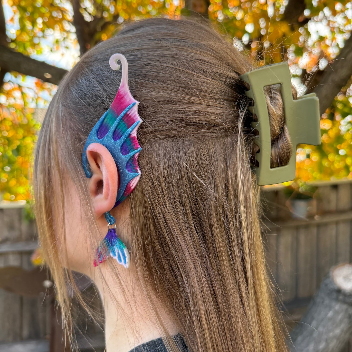 Ear Wings - Whimsical Creations Resin Fantasy Ear Cuffs - Seraphina