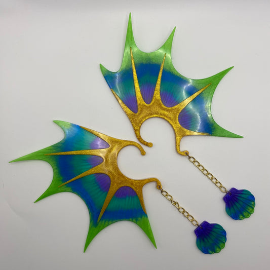 Ear Wings - Whimsical Creations Resin Fantasy Ear Cuffs - Indira