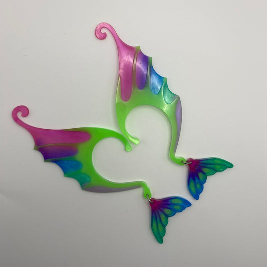 Ear Wings - Whimsical Creations Resin Fantasy Ear Cuffs - Juniper