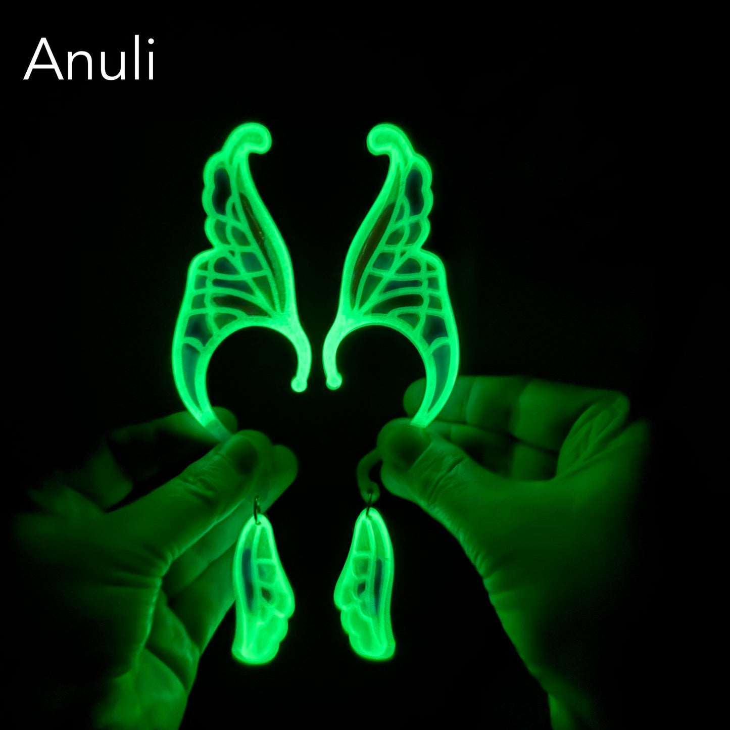 Ear Wings - Whimsical Creations Resin Fantasy Ear Cuffs - Anuli