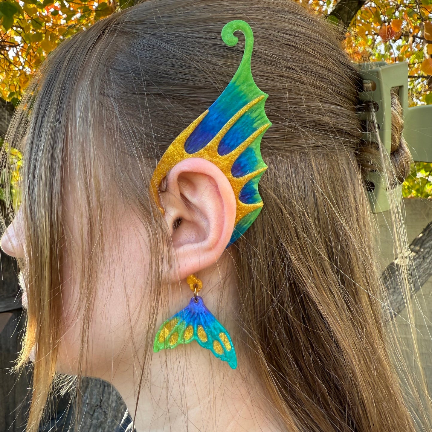 Ear Wings - Whimsical Creations Resin Fantasy Ear Cuffs - Lulabelle