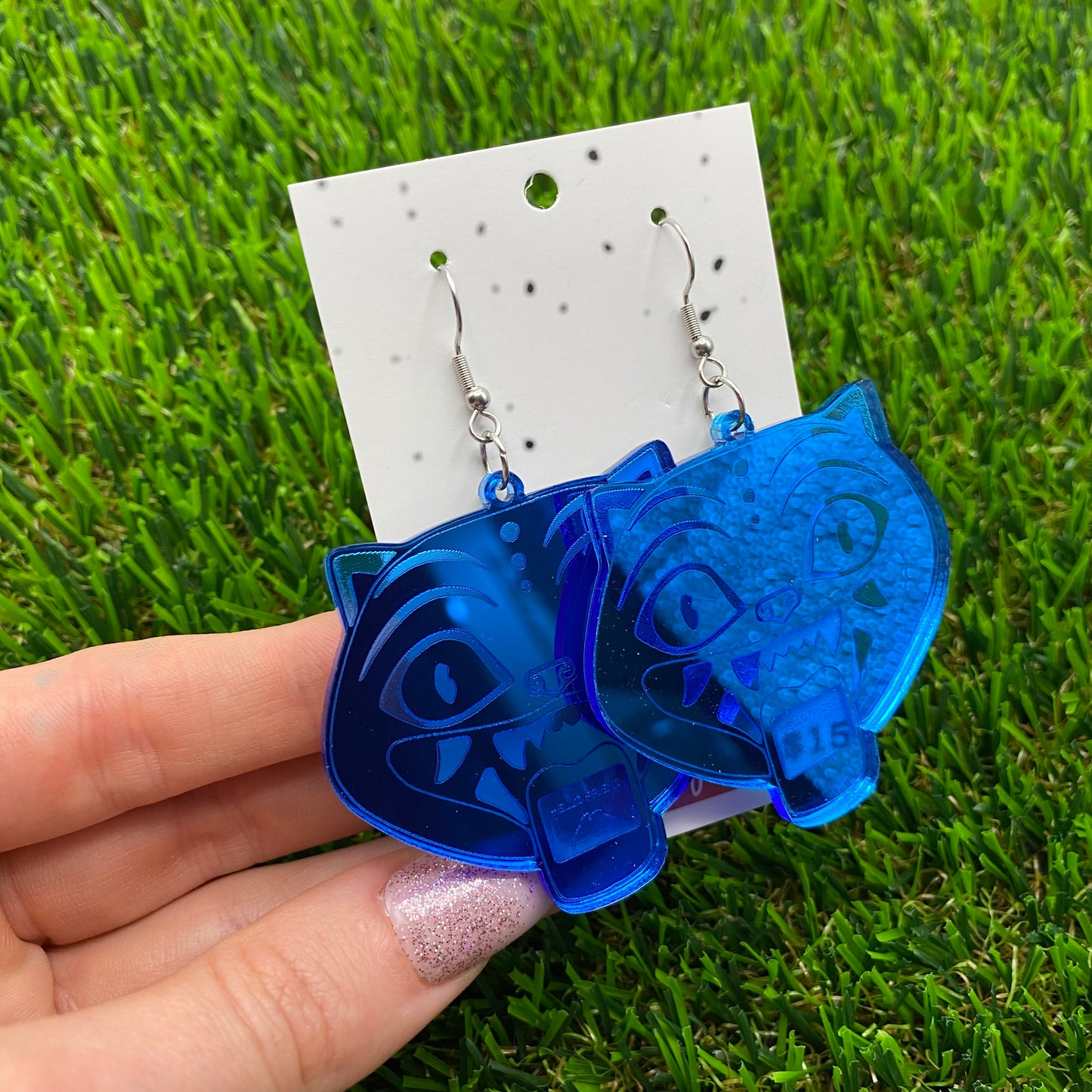 Large KPOP Tiger Acrylic Earrings - Featuring Hook Tops!
