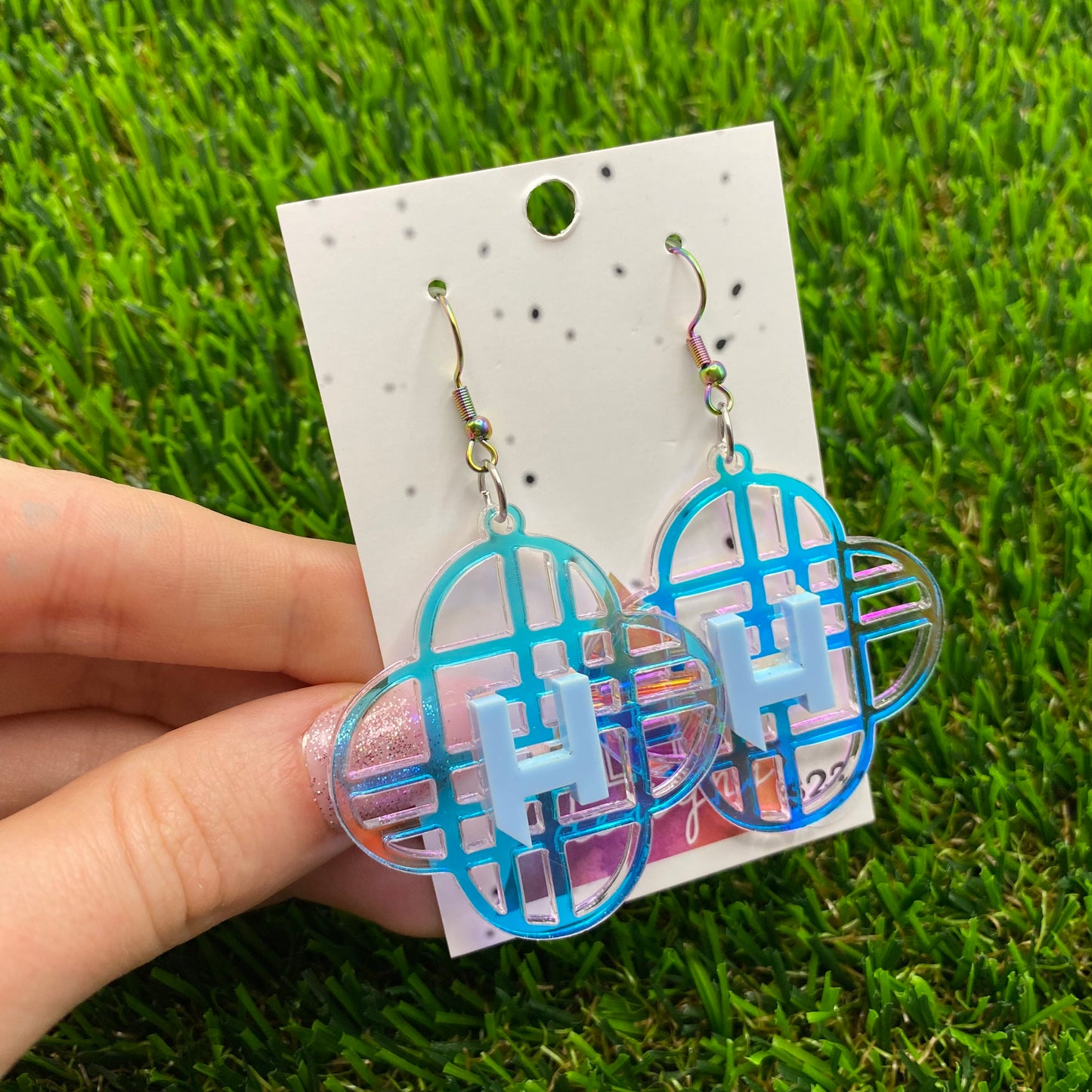 KPOP Iridescent Hunters Rainbow Hook Earrings!