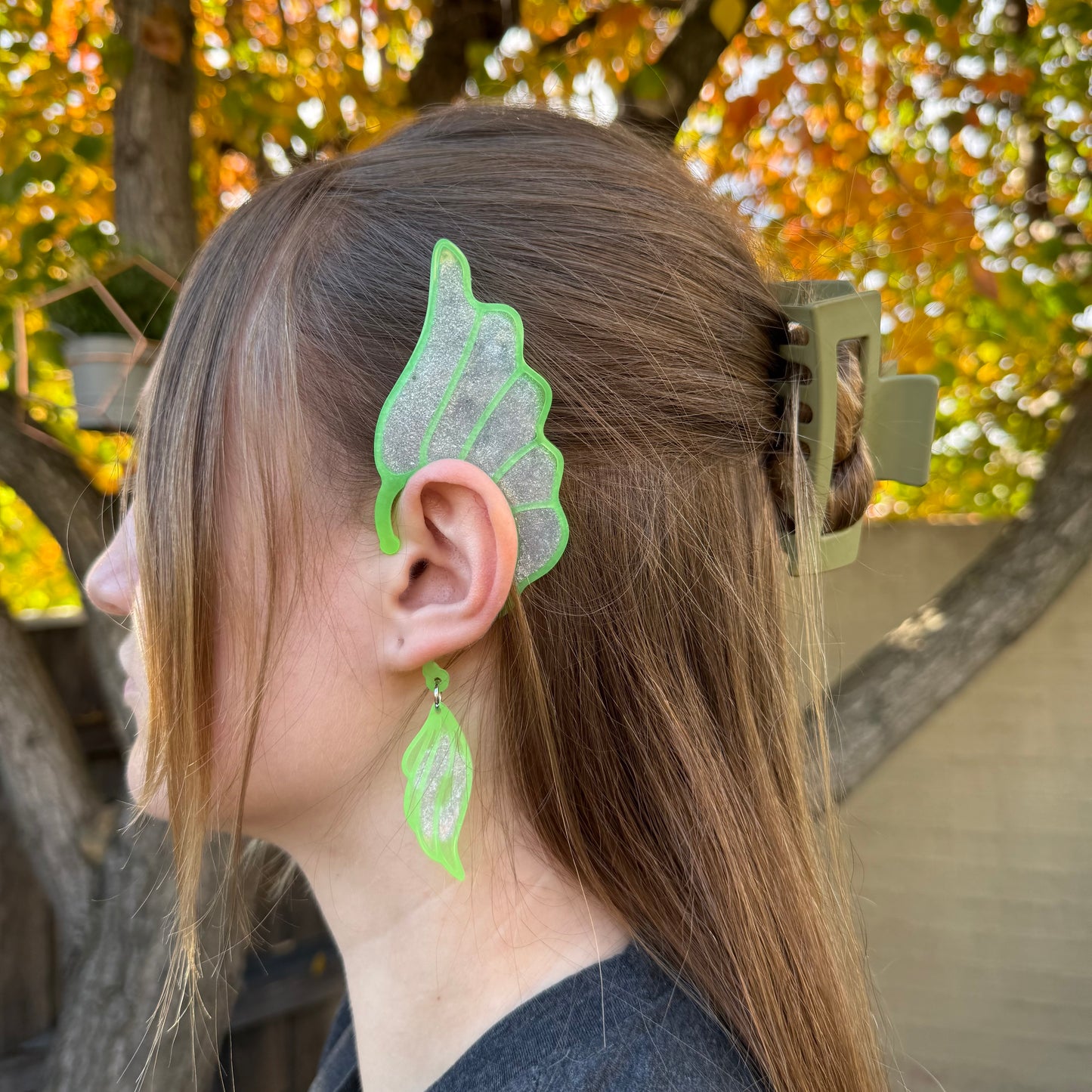 Ear Wings - Whimsical Creations Resin Fantasy Ear Cuffs - Theia