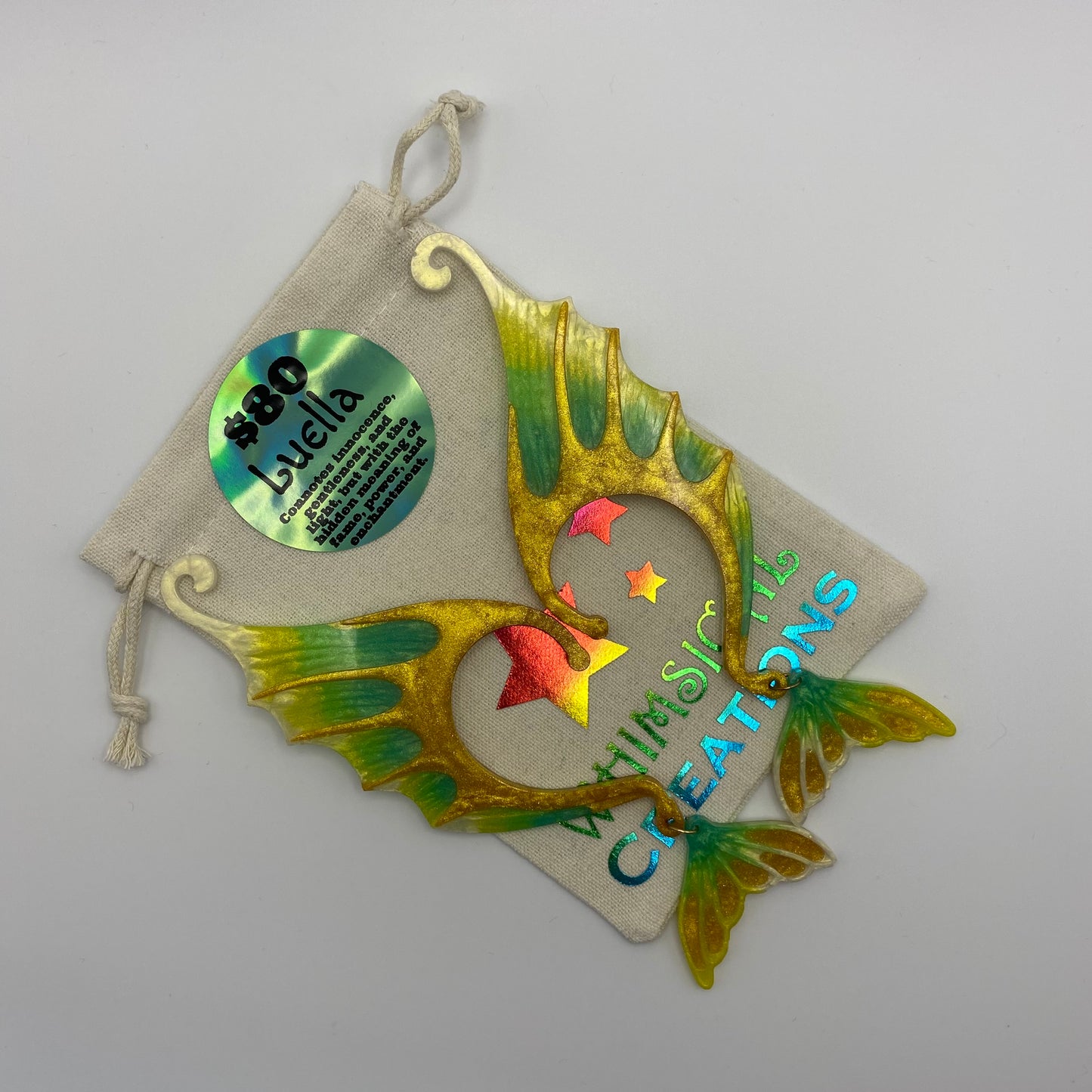 Ear Wings - Whimsical Creations Resin Fantasy Ear Cuffs - Luella