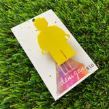 Yellow Brick Man Brooch