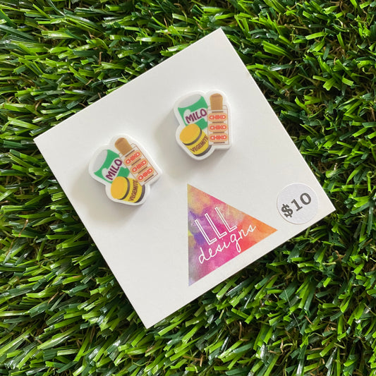 Aussie Earrings - Aussie Mix Studs!
