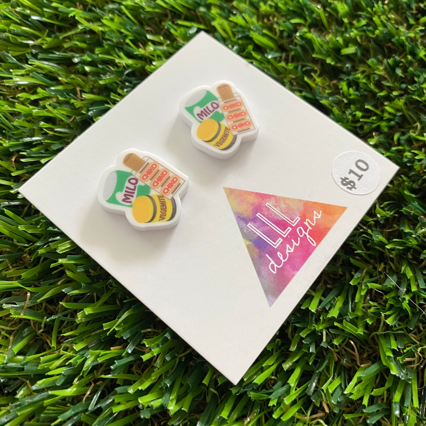 Aussie Earrings - Aussie Mix Studs!