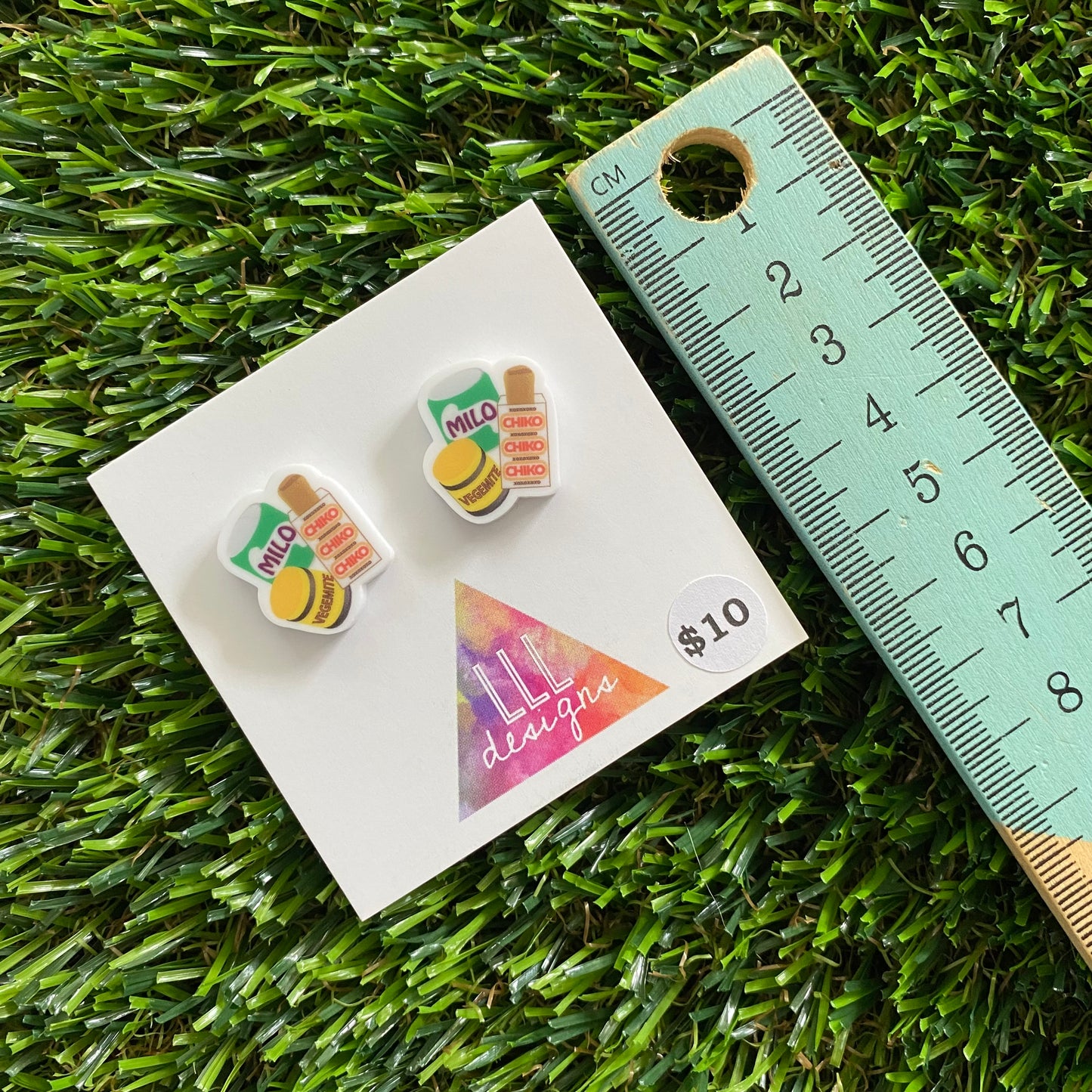 Aussie Earrings - Aussie Mix Studs!