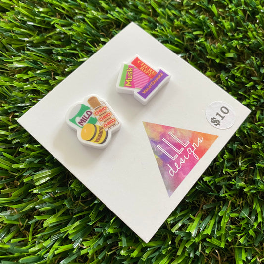 Aussie Earrings - Aussie Combo Studs!
