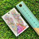 Resin Earrings - Pastel Confetti Pebble Dangles - Dino Design!