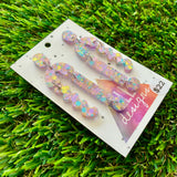 Resin Earrings - Pastel Confetti A bit of Everything Dangles!