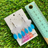 Weather Resin Earrings - Rain Clouds with Droplet Rain Featuring Hook Tops!