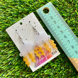 Weather Resin Earrings - Thunder Storms Featuring Hook Tops!